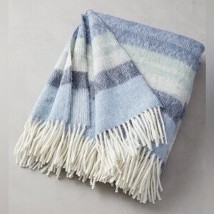 Overland Vista Stripe Alpaca Wool-Blend Throw Blanket